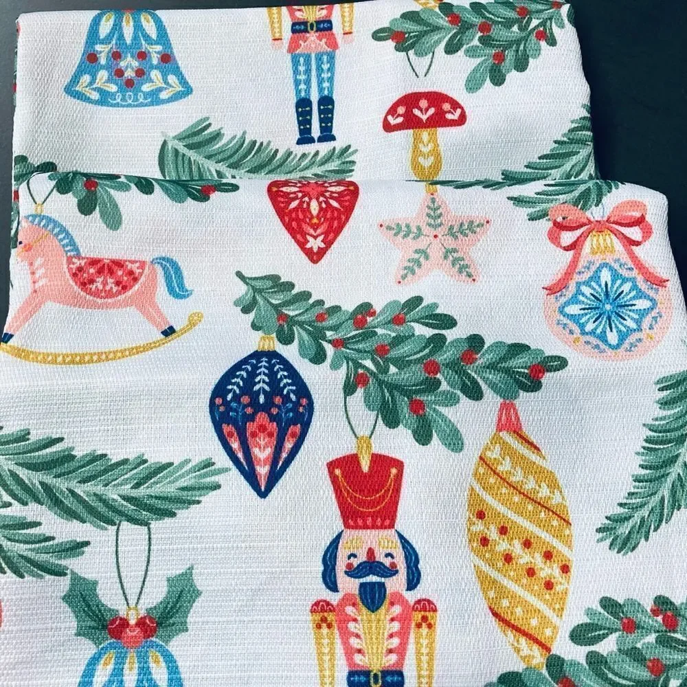 Christmas Nutcracker Complete 13-pc Shower Curtain Hooks Set